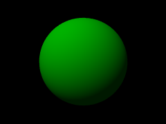 une superbe boule verte...